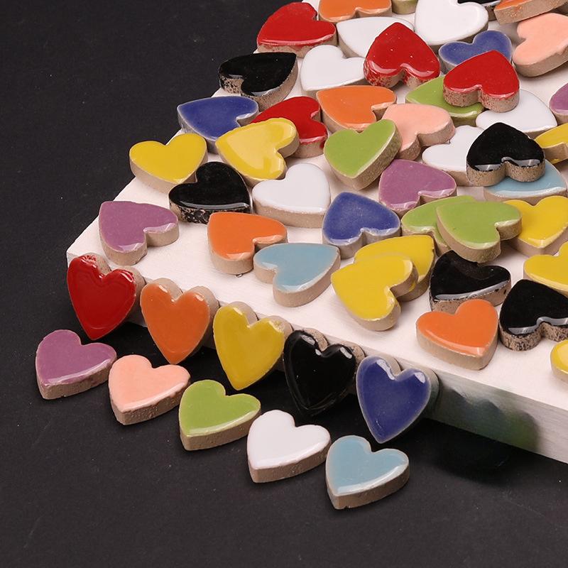 Heart Shaped Ceramic Mosaic Ti - đánh giá và giá Ceramic Tile Blank