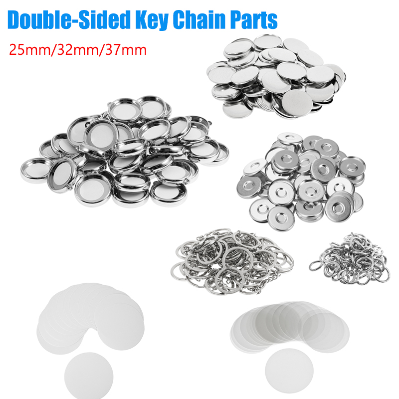 50Pcs/Set DIY Double-Side Key  - đánh giá và giá Button Badge Blank