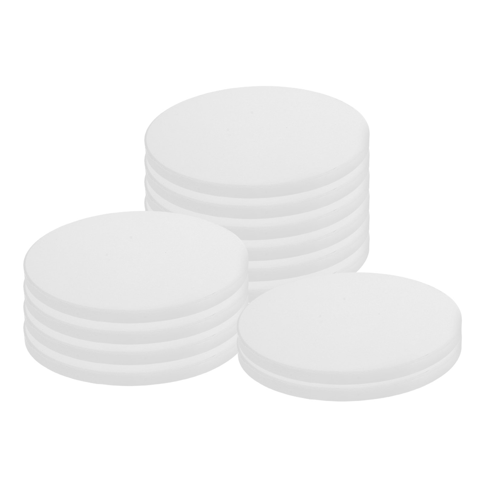 12Pcs White Round Ceramic Coas - đánh giá và giá Ceramic Tile Blank