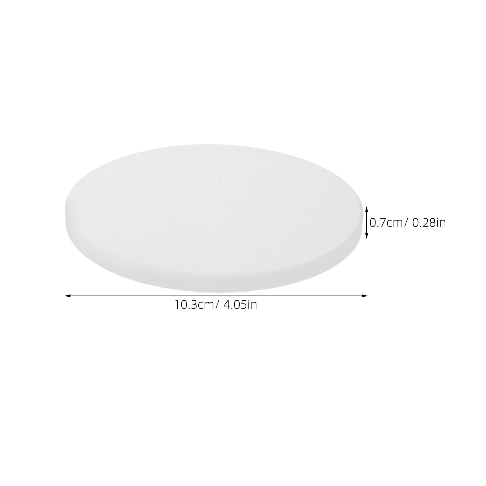 12Pcs White Round Ceramic Coas - đánh giá và giá Ceramic Tile Blank