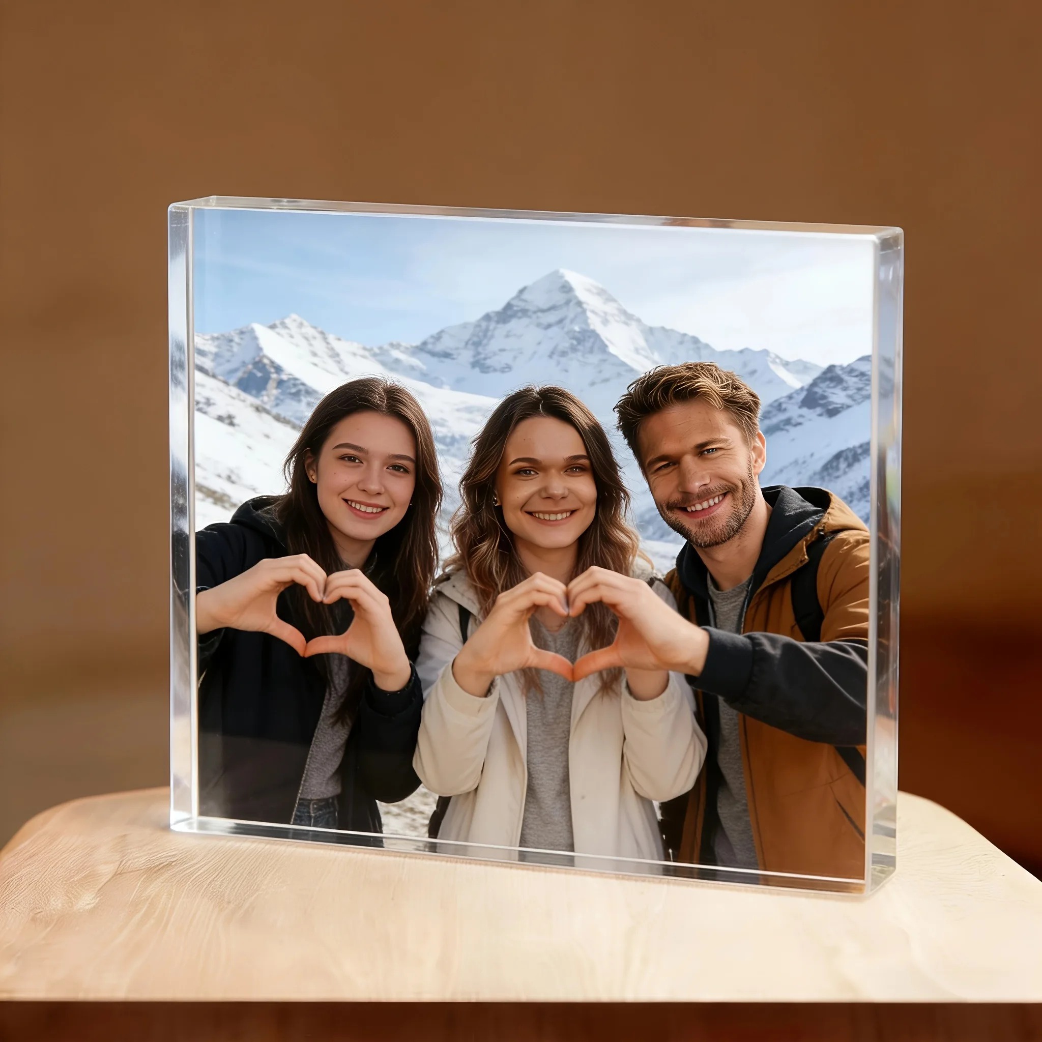 Custom acrylic desktop decorat - đánh giá và giá Photo Acrylic Block