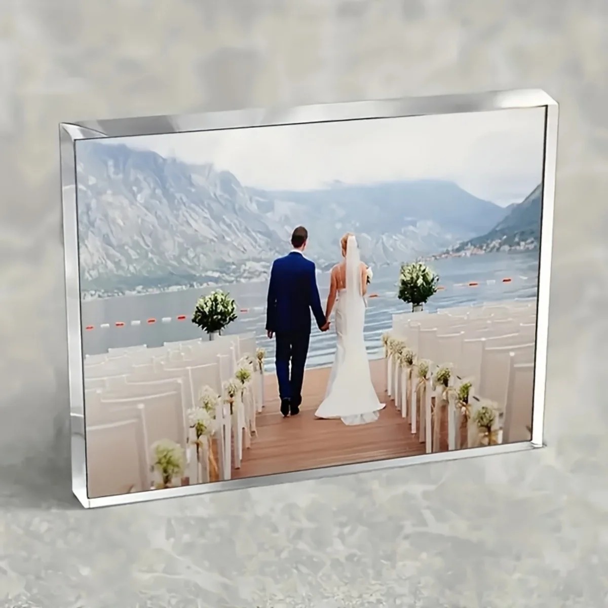 Custom acrylic desktop decorat - đánh giá và giá Photo Acrylic Block