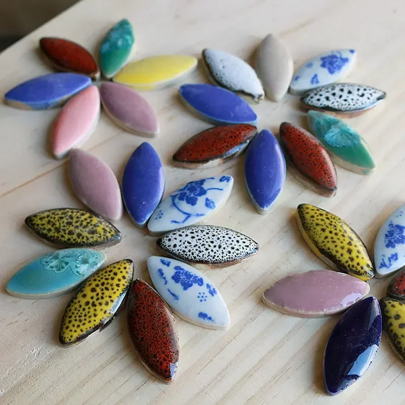 100g Mix Color Irregular Ceram - đánh giá và giá Ceramic Tile Blank